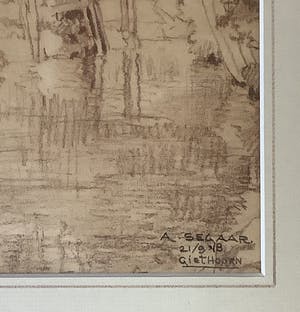 Bram Segaar - Tekening Giethoorn 1918 kopen? Bied vanaf 40!