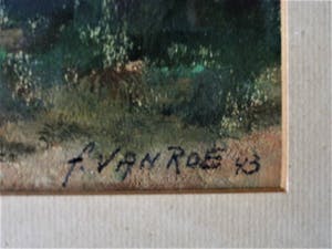 Niet of onleesbaar gesigneerd - Prachtig impressionistisch olieverf "Herfstlandschap" gesigneerd kopen? Bied vanaf 10!