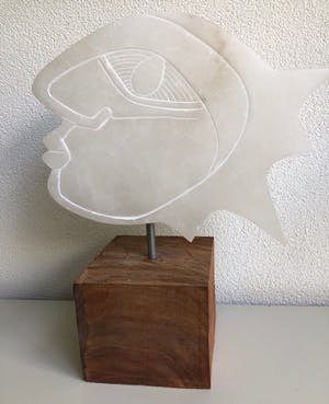 Niet of onleesbaar gesigneerd - Beeldhouwwerk in de stijl van Picasso/Dali kopen? Bied vanaf 1!