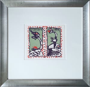 Pierre Alechinsky - 'Tiré à part exo' - Nieuw ingelijst - kleine oplage kopen? Bied vanaf 550!