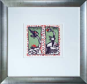 Pierre Alechinsky - 'Tiré à part exo' - Nieuw ingelijst - kleine oplage verkocht voor € 550!