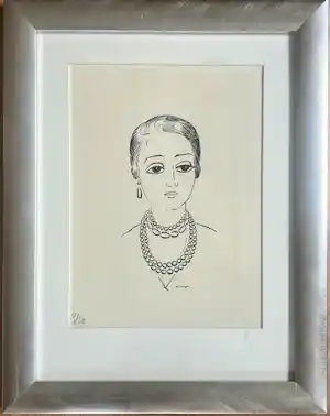 Kees van Dongen - ELEGANTE AUX CHARBONNIERS 1930 - ZINCOGRAFIE verkauft für € 245!