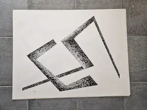 Toon Kelder - complete serie van 6 grote zwart-wit Litho's - geometrisch abstract - 1965 kopen? Bied vanaf 189!