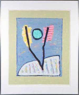 Harrie Gerritz - Zeefdruk, Winterzon - ingelijst kopen? Bied vanaf 50!