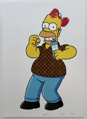 Death NYC - handgesigneerde zeefdruk | 'Homer Simpson/Chanel No.5' | 2012 kopen? Bied vanaf 70!