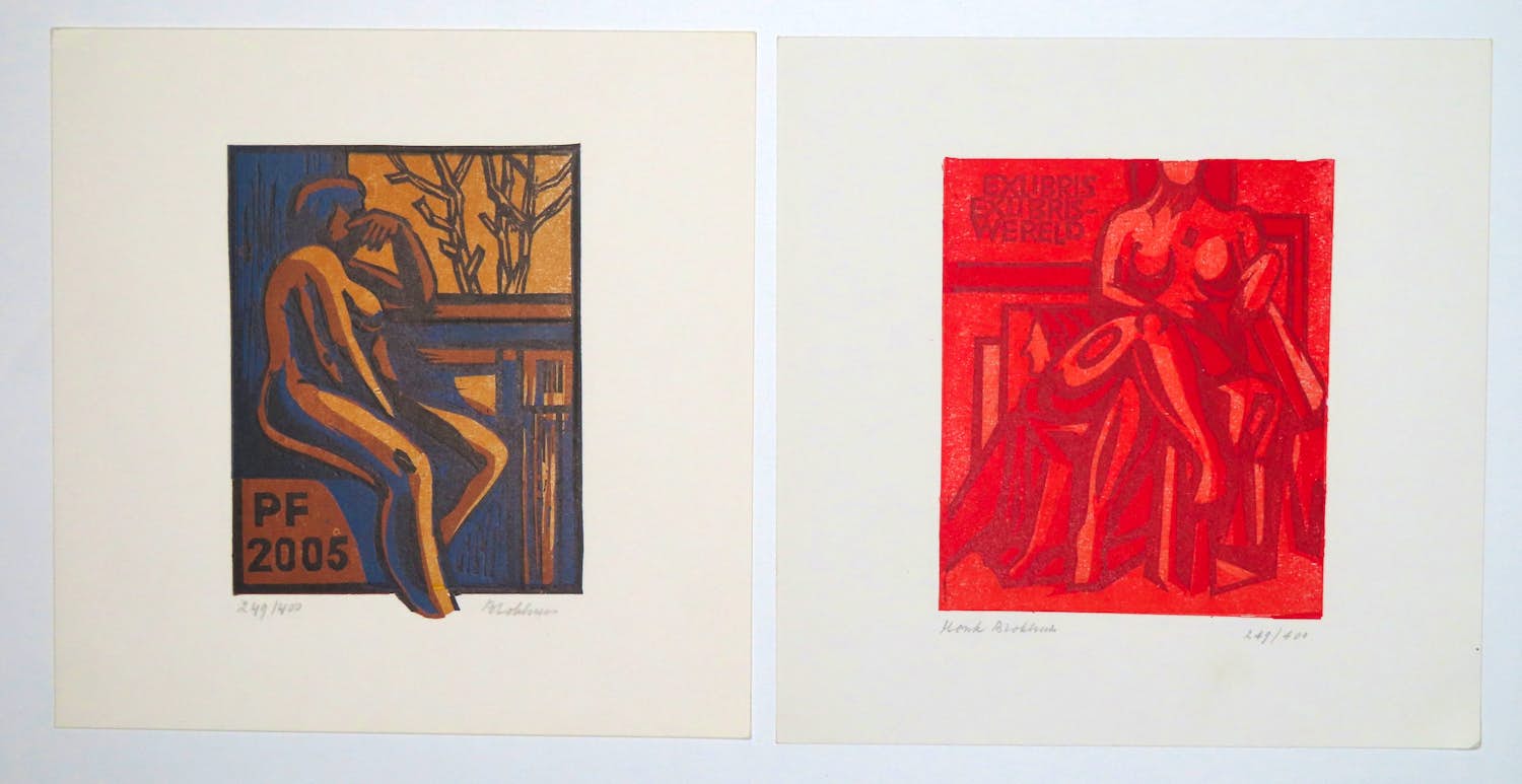 Henk Blokhuis - Lot van 2 ex libris kopen? Bied vanaf 25!