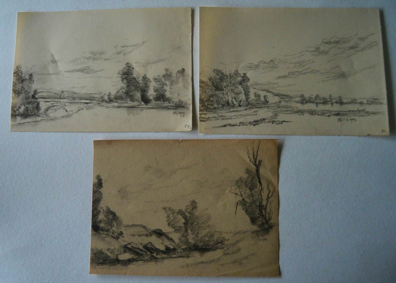 Antoon Markus - 3 landschappen. kopen? Bied vanaf 50!