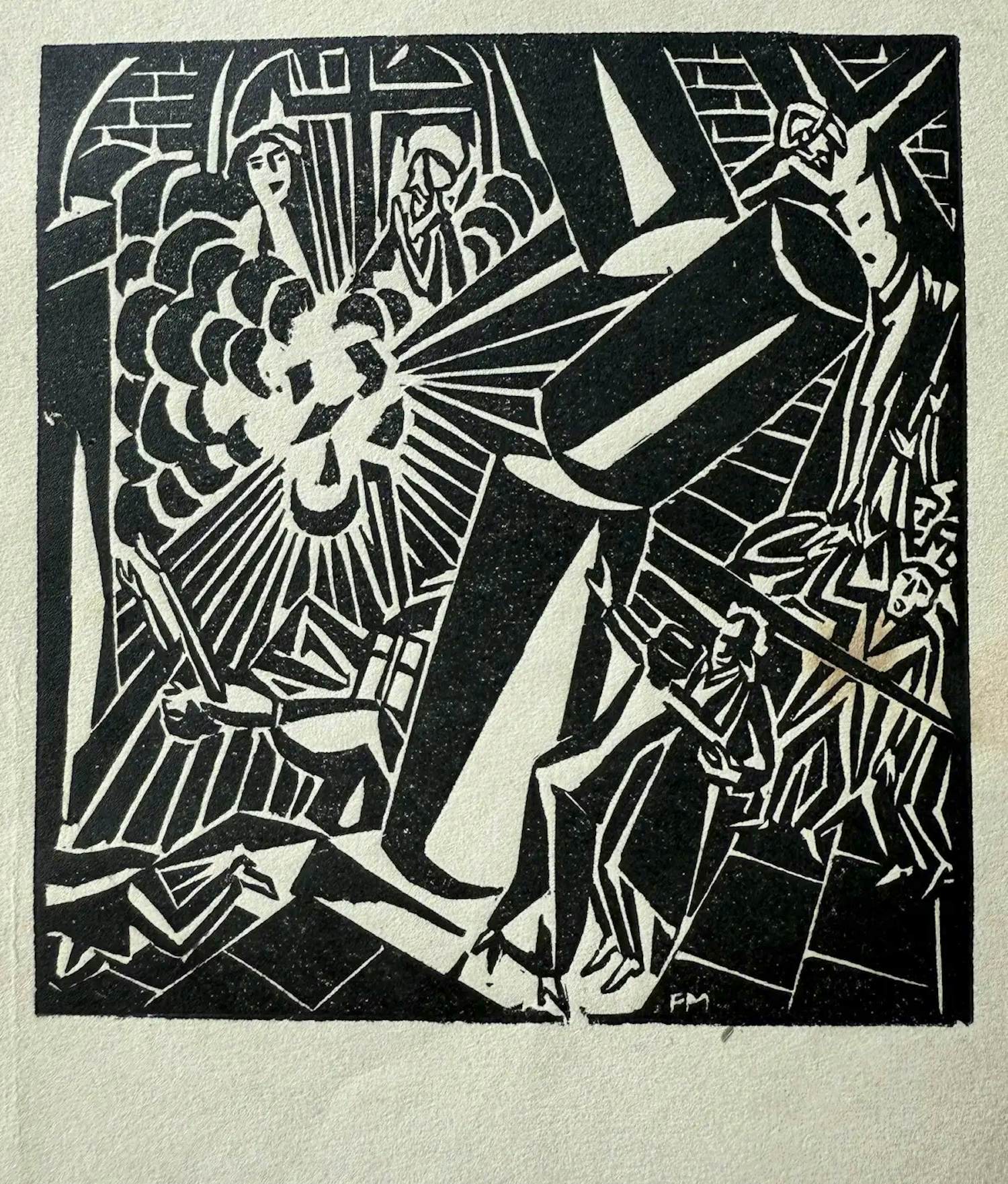 Frans Masereel - Explosion - Original-Holzschnitt 1920 kopen? Bied vanaf 50!