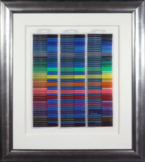 Rob Scholte - Assemblage met viltstiften, Made in China 8.3 C - Ingelijst kopen? Bied vanaf 800!