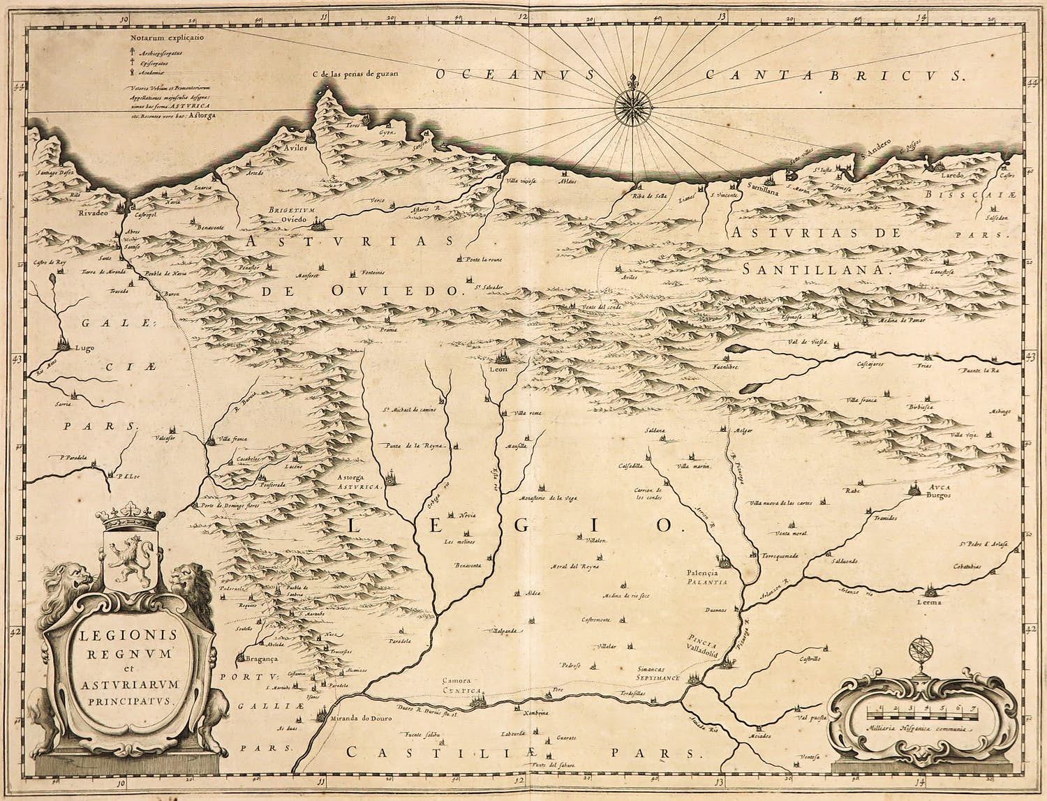 Willem Jansz. Blaeu - Gravure, Asturië kopen? Bied vanaf 1!