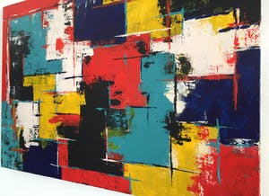 John Foppen - Red Colours Symphony .......... # K06 . XL. GROOT. kopen? Bied vanaf 195!