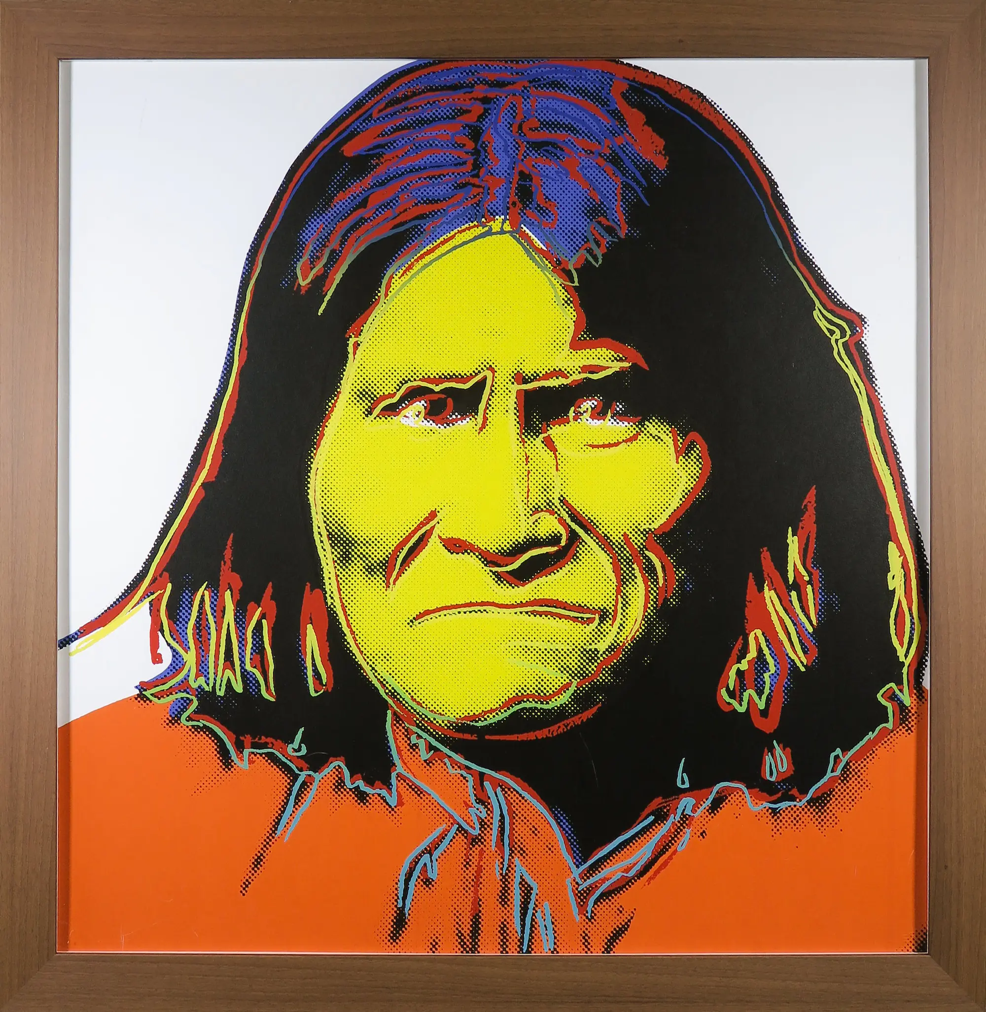 Andy Warhol - Geronimo uit de serie Cowboys & Indians - Ingelijst kopen ...