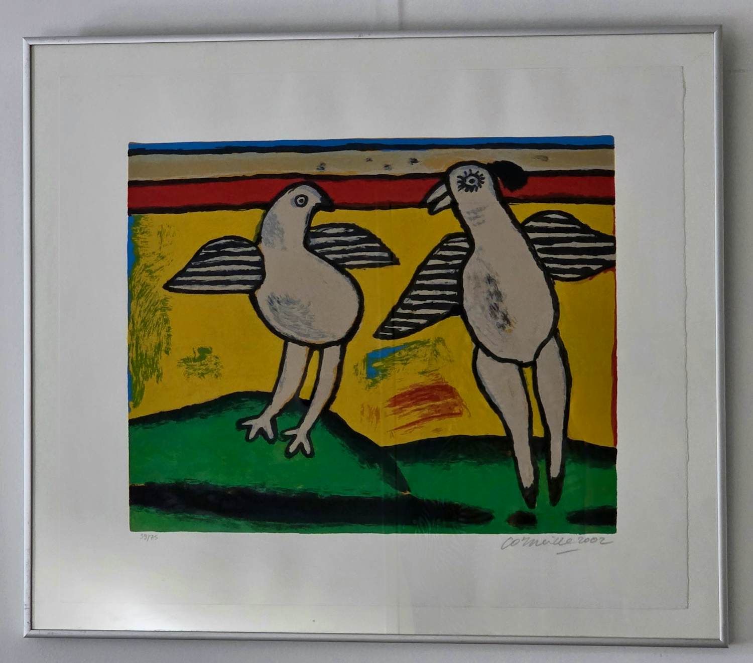 AcheterCorneille - 2 Vogels - Gesigneerd - 2002 - 39/75? Enchérissez de 220!
