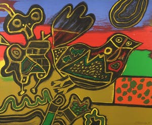 Corneille - Litho, L'oiseau - Ingelijst kopen? Bied vanaf 300!