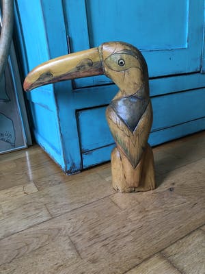 Curiosa - Unieke oude handgemaakte balsa houten toekan kopen? Bied vanaf 1!