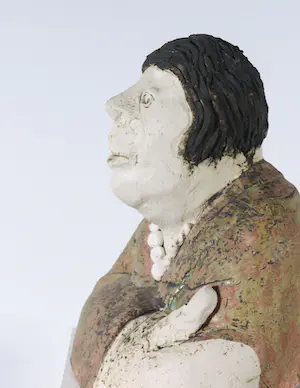 Sjer Jacobs - Keramiek, Vrouw met parelketting kopen? Bied vanaf 150!