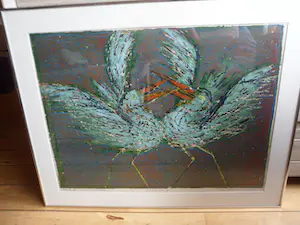 Jan Bezemer - Kleurenlitho enigste exemplaar met vogels kopen? Bied vanaf 70!