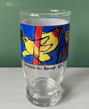 Corneille - Drinkglas "Smaak in Kunst no5" en twee eierdoppen kopen? Bied vanaf 1!