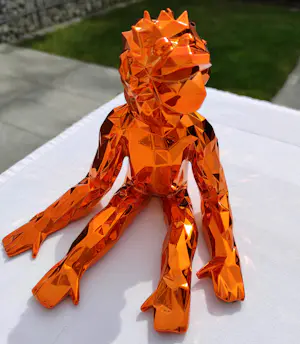 Richard Orlinski - JEAN-MARC SPIRIT (ORANGE EDITION) - Skulptur kopen? Bied vanaf 250!