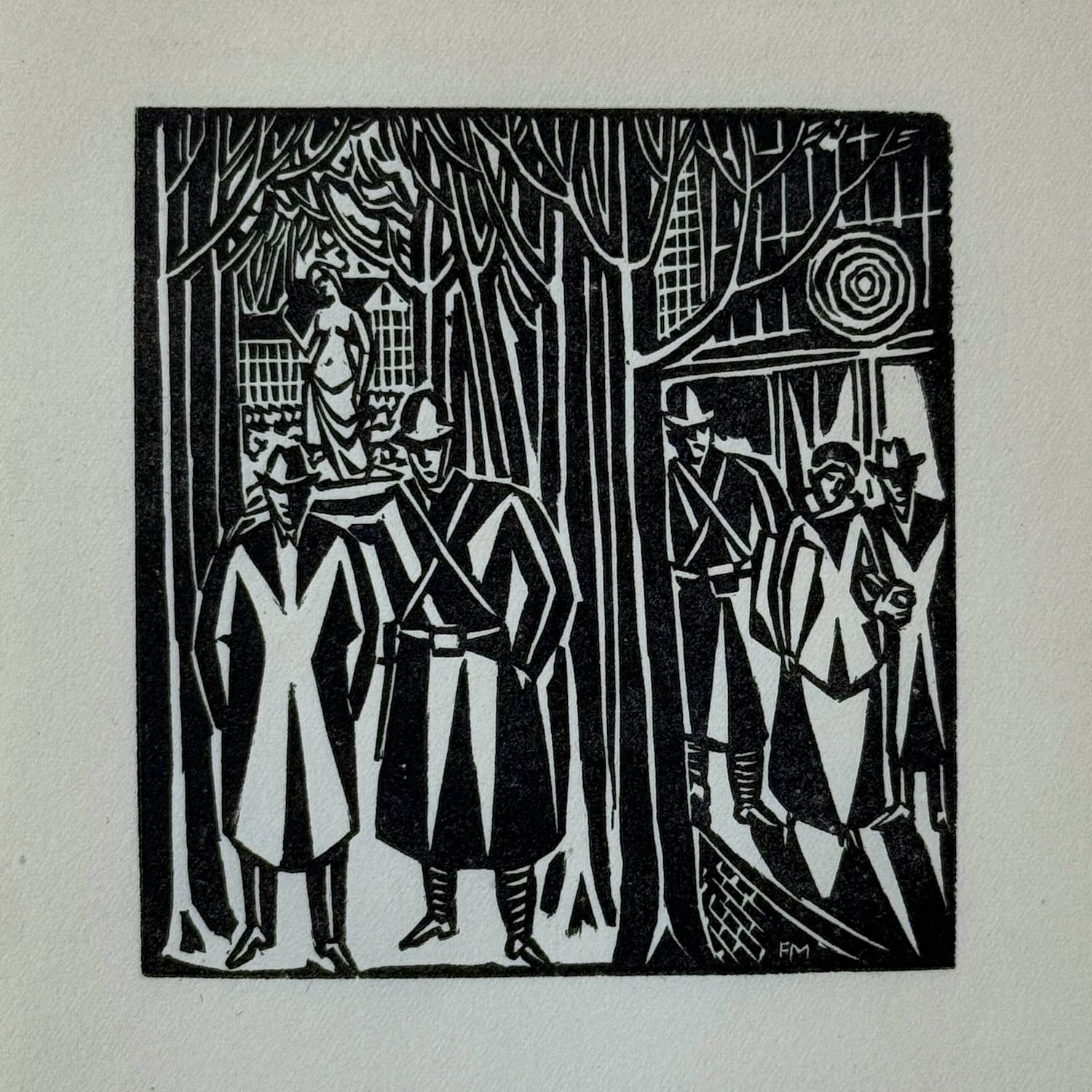 Frans Masereel - Gendarme /Polizei. Original-Holzschnitt 1920 kopen? Bied vanaf 40!