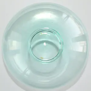 Andries Dirk Copier - Ovaal meerblauw Leerdamglas vaasje - Geëtst monogram - 1929 kopen? Bied vanaf 125!