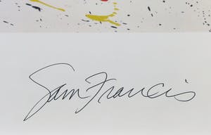 Sam Francis - Handgesigneerd affiche Suntory Hall 1986 Tokyo - Ingelijst kopen? Bied vanaf 1!