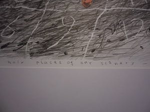 Marijke van der Meij - Litho, Titel, "Holy places of our scenery". kopen? Bied vanaf 30!