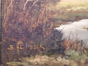 B.H.C. Mulder - Hollands landschap kopen? Bied vanaf 25!