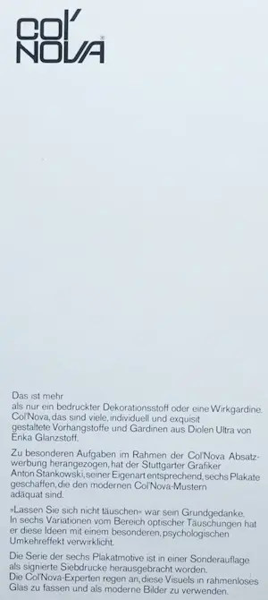 Anton Stankowski - Zeefdruk: Col'nova kopen? Bied vanaf 175!