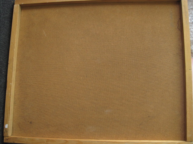 Niet of onleesbaar gesigneerd - Bijzonder 1948 abstract gemengde techniek op paneel schilderij  kopen? Bied vanaf 1!