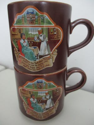Villeroy en Boch - 8 stuks vintage mokken / Douwe Egberts kopen? Bied vanaf 50!