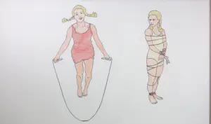 Karin Bos - Potlood op papier, Gamegirls I - Ingelijst kopen? Bied vanaf 150!