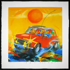 Ad Verstijnen - Zeefdruk, Austin 7 kopen? Bied vanaf 1!