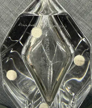 Kosta Boda - Massief kristallen vaas van Kosta Boda, Zweden, ontwerp Sigurd Persson kopen? Bied vanaf 250!