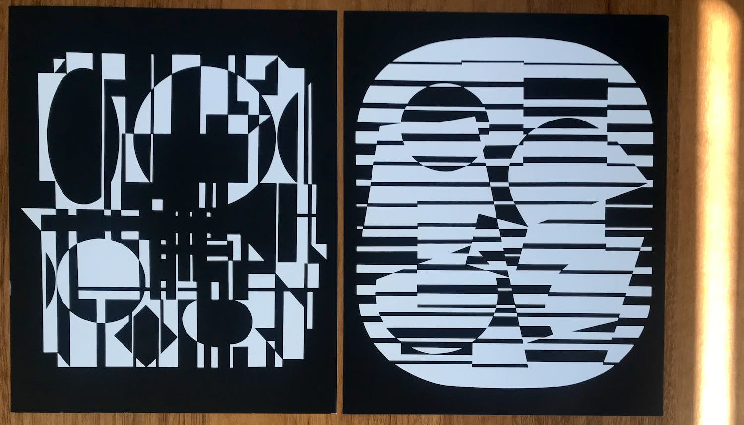 Victor Vasarely - 2 offset lithos - ANADYR en ZETA - 1973 kopen? Bied vanaf 50!