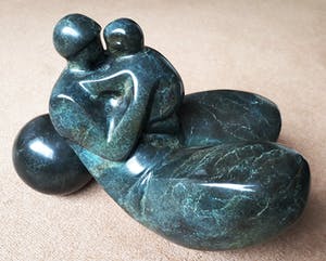 Rosa Serra - Moeder en kind, bronzen beeld (best groot, zwaar) kopen? Bied vanaf 1950!