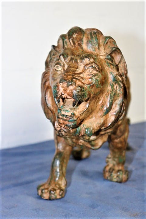 Pierre Chenet - bronzen leeuw kopen? Bied vanaf 350!