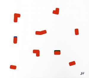 Jack Vissers - Something's Happening -acryl op hout verkocht voor € 115!