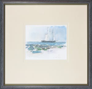 Adrie Mouthaan - Aquarel en potlood, Zonder titel - Ingelijst kopen? Bied vanaf 1!