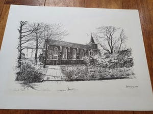 Joop Vestjens - Litho/Pentekening Rotterdam-Charlois kopen? Bied vanaf 44!