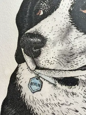 Arja van den Berg - Ets, Hondje hand gesigneerd 14/20 kopen? Bied vanaf 35!