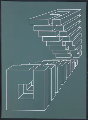 Harry Karssen - Lot van twee zeefdrukken, Z.T. Abstractie kopen? Bied vanaf 1!