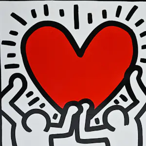 Keith Haring - "Heart" vaas kopen? Bied vanaf 150!