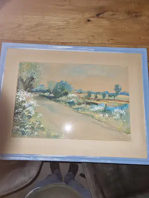 Niet of onleesbaar gesigneerd - Landschap uit erfenis kopen? Bied vanaf 1!