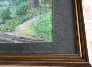 Niet of onleesbaar gesigneerd - Vissende jongen | fraaie krijttekening (1948) - ingelijst kopen? Bied vanaf 1!