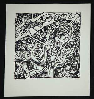 Rik van Iersel - Zeefdruk, z.t. Figuren kopen? Bied vanaf 10!