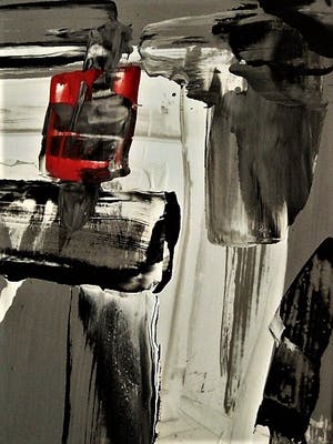 Henk Hesselius - Krachtige olieverf op papier - Abstract - CoBrA - gesigneerd kopen? Bied vanaf 49!