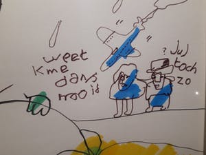 Herman Brood - grote tekening, ingelijst en gesigneerd kopen? Bied vanaf 775!
