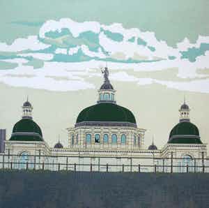 Sees Vlag - Zeefdruk: Scheveningen - Seinpost - 1976 verkocht voor € 100!