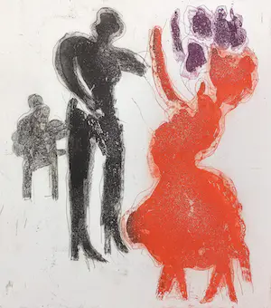 Jan Sierhuis - Flamenco, aquatint ets kaufen? Bieten Sie von 75!